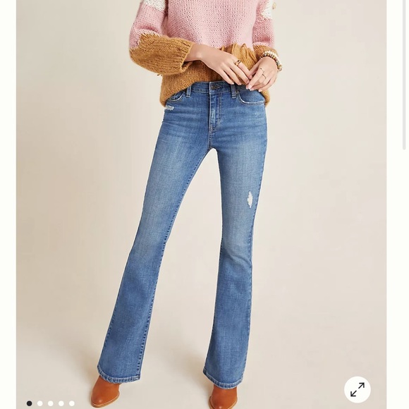 Ella miss high rise flare jeans Anthropologie NWT - Picture 1 of 13